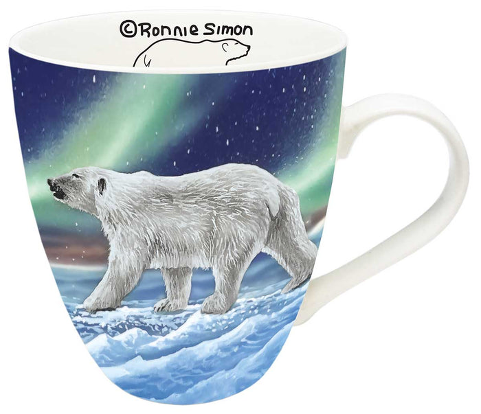 Ocean's Edge indigenous art mug by Ronnie Simon Canada