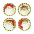 Old St. Nick Assorted Round Salad Plates - Set of 4