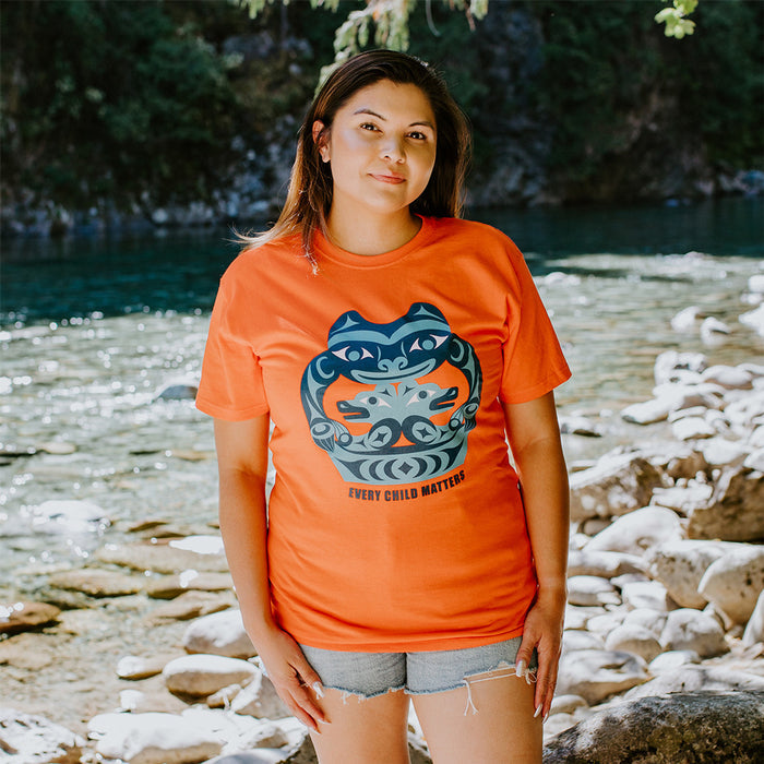 Orange Shirt Day Tshirt, 100% Cotton, XL only indigenous art gift by Simone Diamond Canada