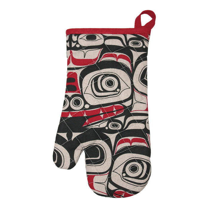 Oven Mitt, Matriarch Bear by Morgan Asoyuf indigenous art gift by Morgan Asoyuf Canada