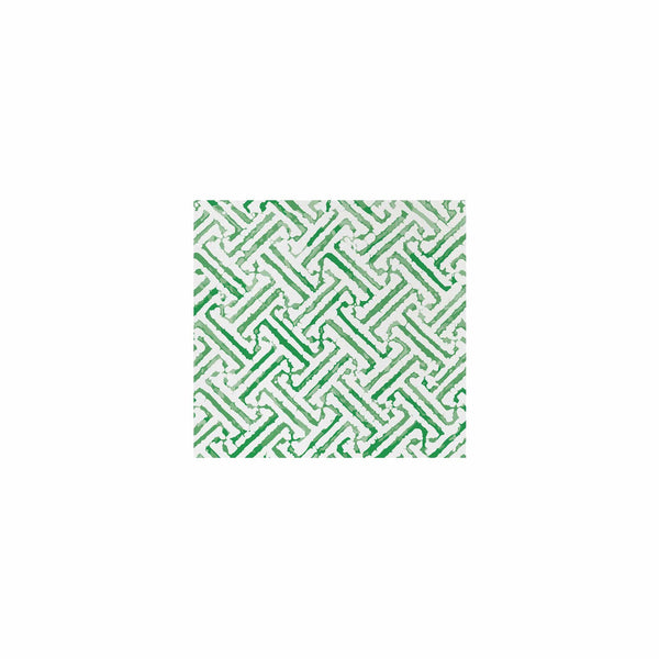 Papersoft Napkins Greek Key Green Cocktail Napkins (Pack Of 20)
