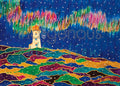 Dawn Oman Peggy's Lights Art Card | Native Art Canada