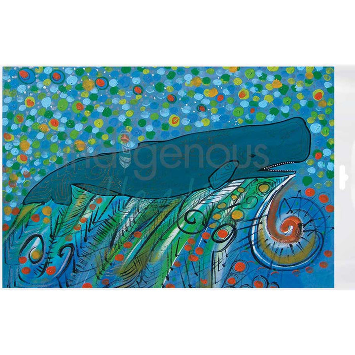 Petroglyph Sperm Whale Bagged Poster
