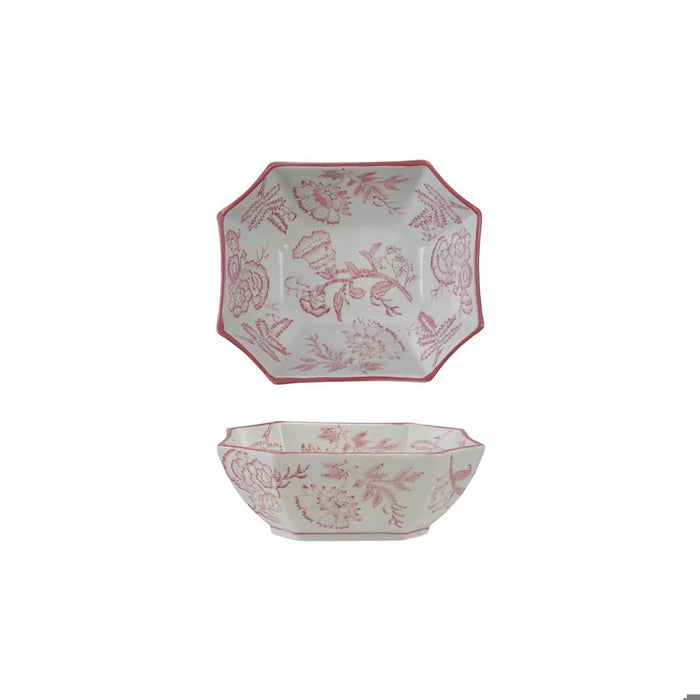 Pink Botanical Chinoiserie Trinket Bowl