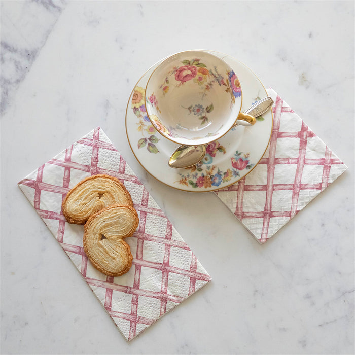 Pink Lattice Napkin