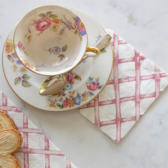 Pink Lattice Napkin