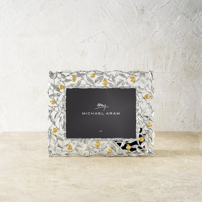 Pomegranate Silver & Gold 5x7 Frame