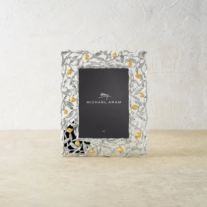 Pomegranate Silver & Gold 5x7 Frame