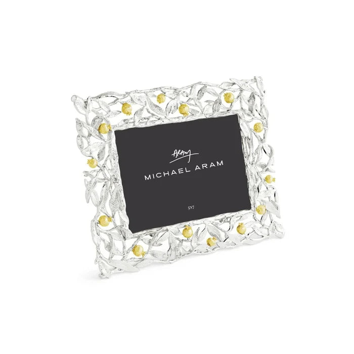 Pomegranate Silver & Gold 5x7 Frame