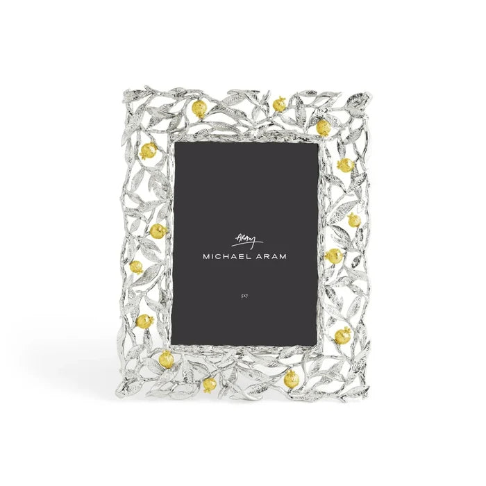 Pomegranate Silver & Gold 5x7 Frame
