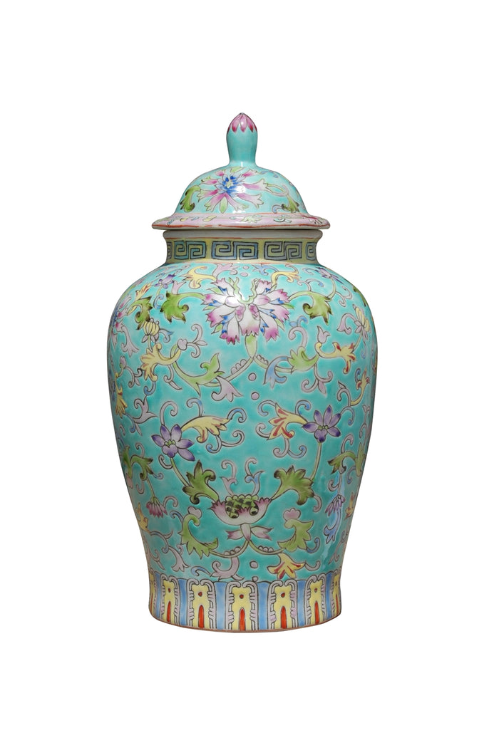 Porcelain Hand Painted Jar