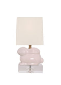 Porcelain Soft Pink Bunny Lamp