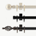 Porto 1 3/16" Wroth Iron Pole Sets