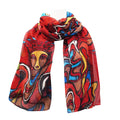 Pow Wow Dancer indigenous art shawl by Daphne Odjig Canada