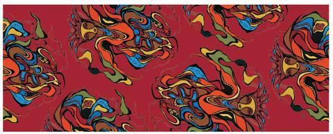 Pow Wow Dancer indigenous art shawl by Daphne Odjig Canada