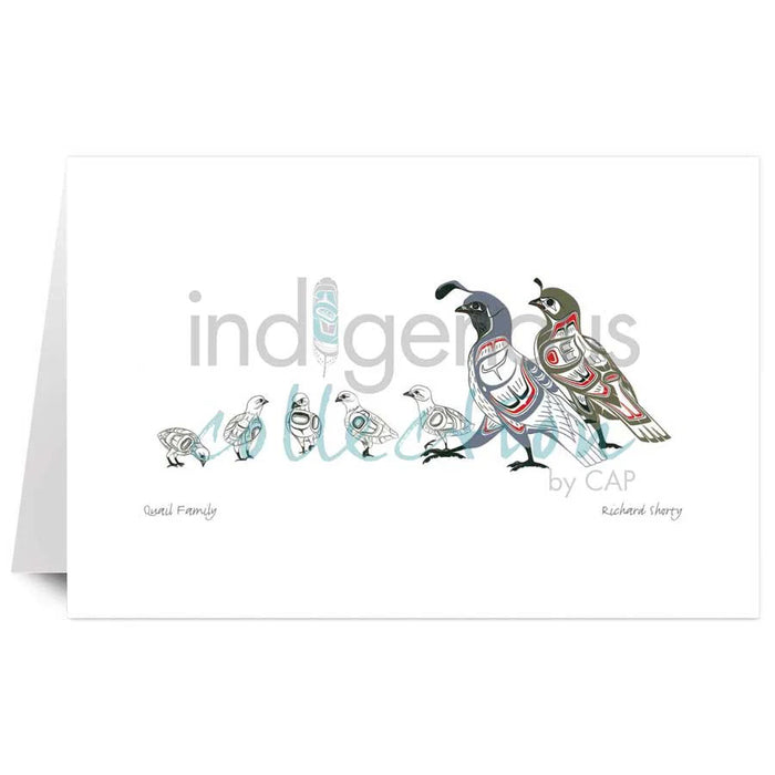 Richard Shorty Quail Family Wall Art | Native Art Canada