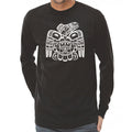 Raven long sleeve cotton T-shirt by Corey Bulpitt, Unisex indigenous art gift by Corey Bulpitt Canada