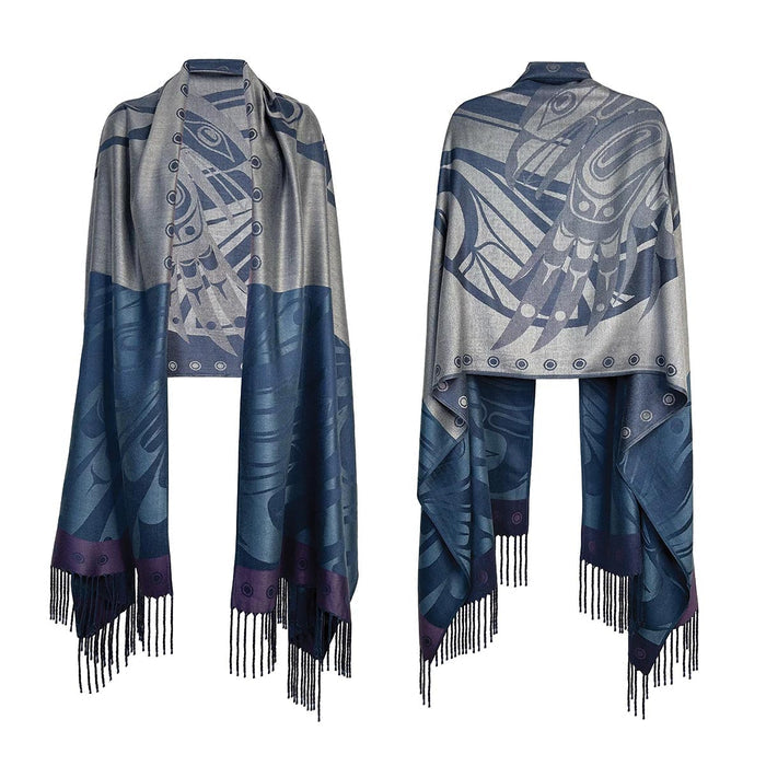 Raven Moon woven Shawl by Allan Weir