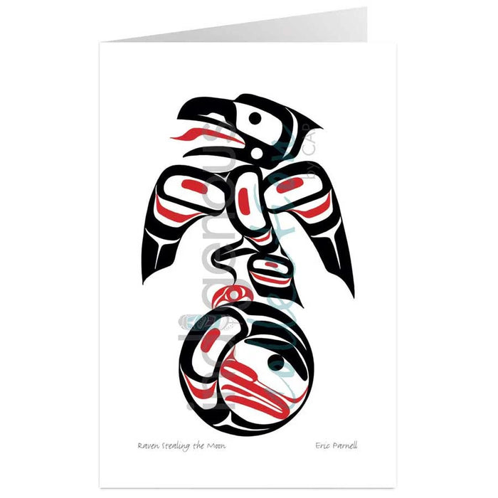 Eric Parnell Raven Stealing the Moon Art Card | Native Art Canada
