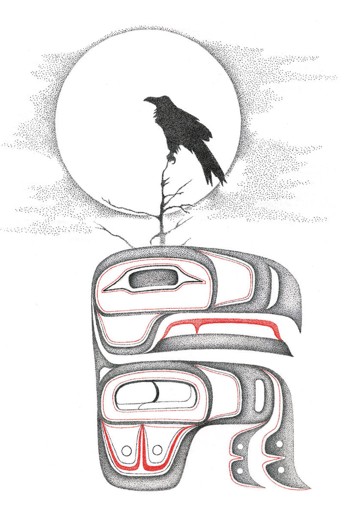 Charles Silverfox Raven Wall Art | Native Art Canada