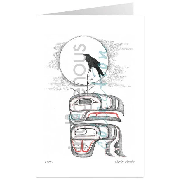 Charles Silverfox Raven Wall Art | Native Art Canada