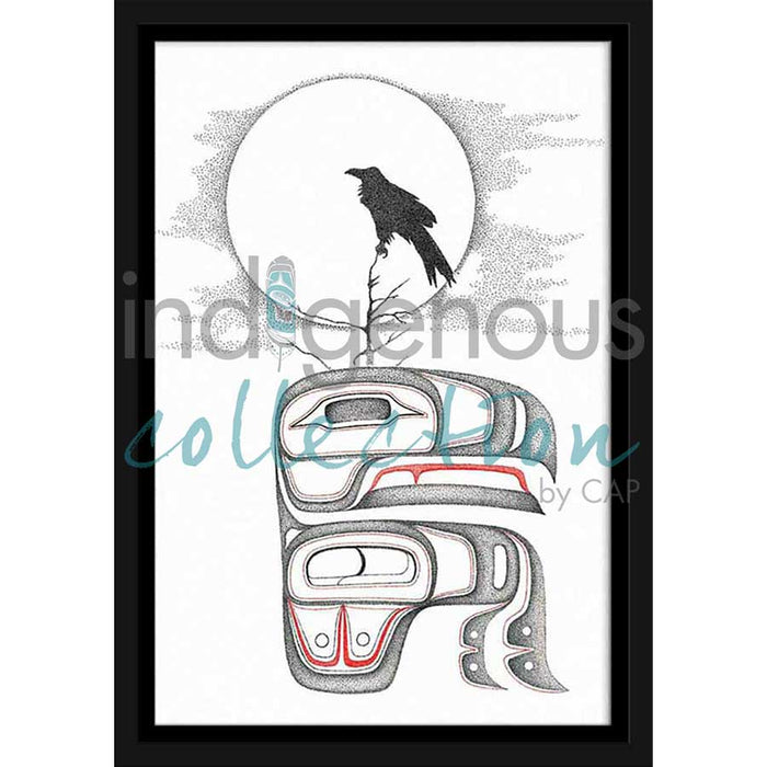 Raven Wall Art, artwork by Indigenous artist Charlie Silverfox