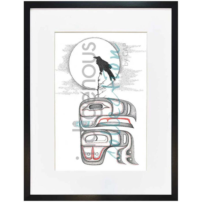 Raven Wall Art, artwork by Indigenous artist Charlie Silverfox