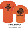 Raven's Resilience, Every Child Matters T-shirt in Adult and Youth Sizes indigenous art gift by Shelly Samuels Canada