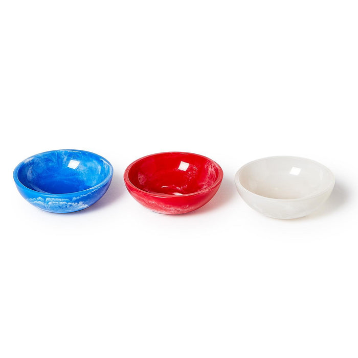 Red, White, and Blue Round Tidbit Bowl