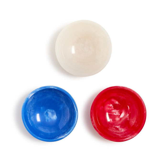 Red, White, and Blue Round Tidbit Bowl