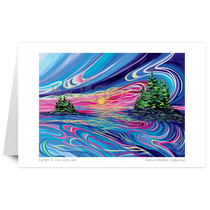 Reflect and Grow with Love Art Card Shawna Boulette Grapentine | Indigenous Art Cards