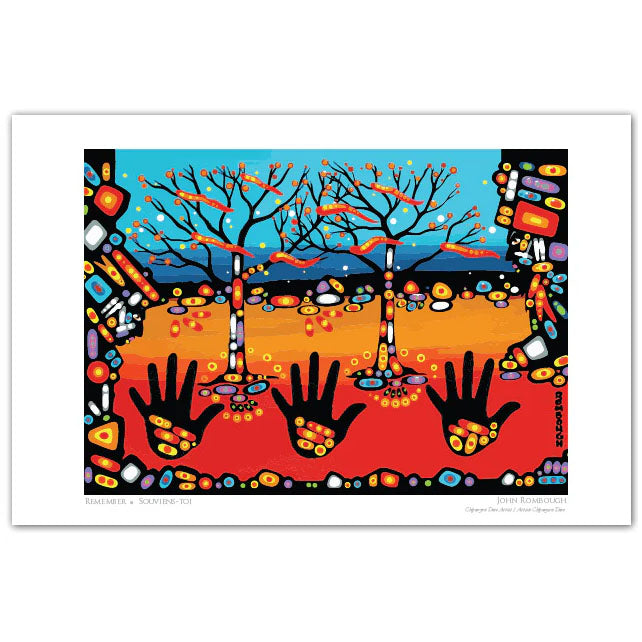 John Rombough Remember  Art Card | Native Art Canada