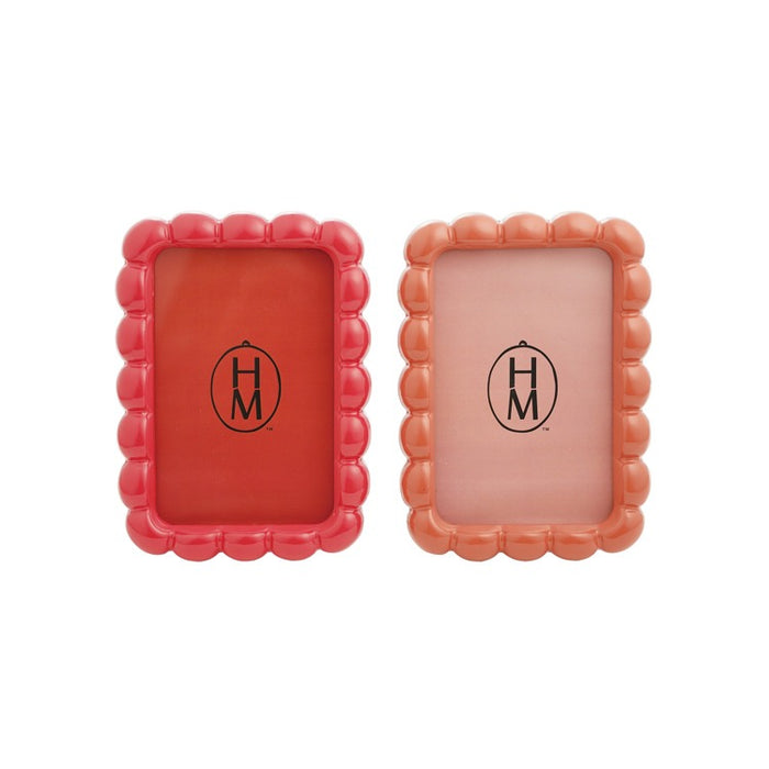 Resin Scalloped Photo Frame