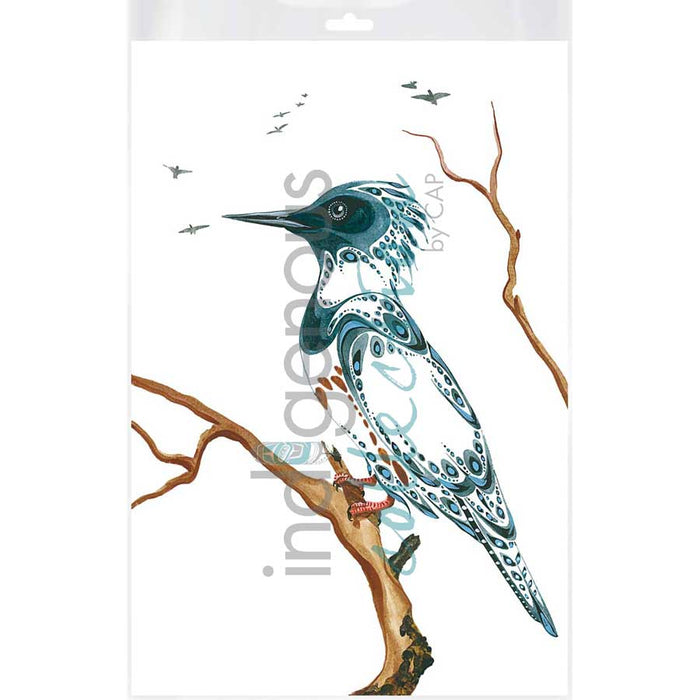 Resting King Fisher Bagged Poster