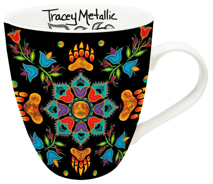 Revelation indigenous art mug by Tracey Metallic Canada