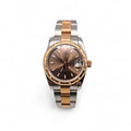 RLX DTJ - Two-Tone Watch - Brown Dial (Scattered Diamonds Bezel)