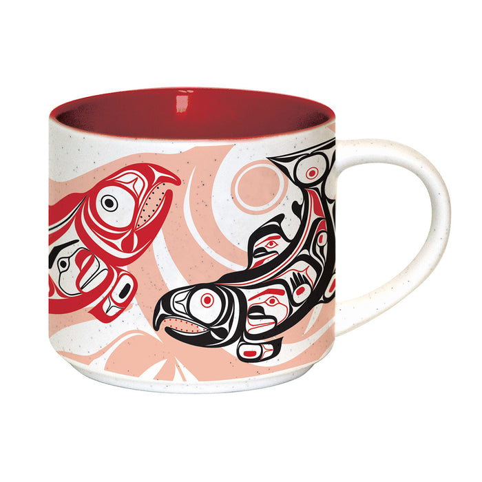 Salmon indigenous art mug by Corey Bulpitt Canada