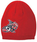 Salmon Embroidered Toque by Native Artist, Jamie Sterritt indigenous art gift by Jamie Sterritt Canada