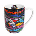 Salmon Hunter indigenous art mug by Don Chase Canada