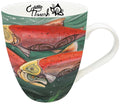 Salmon Run indigenous art mug by Carla Joseph Canada