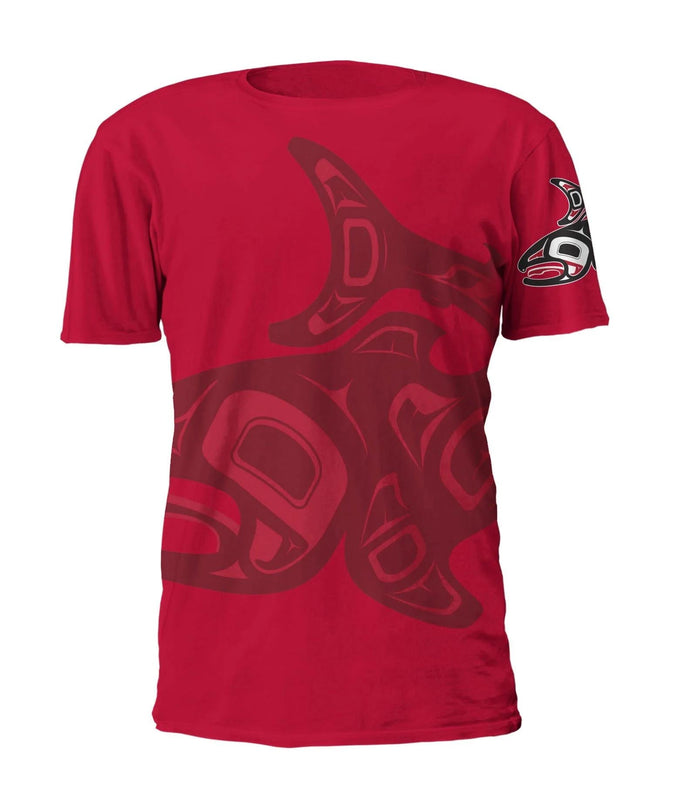 Salmon Unisex Tshirt indigenous art gift by Jamie Sterritt Canada