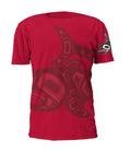 Salmon Unisex Tshirt indigenous art gift by Jamie Sterritt Canada
