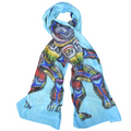 Sasquatch indigenous art shawl by Jessica Somers Canada