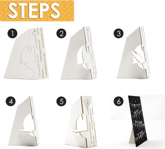 Self Stick Easel Back, Cardboard Stand Pack of 100