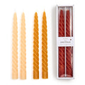 Set of 2 Twist Taper Candles