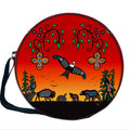 Seven Grandfather Teachings Drum Bag in 3 sizes indigenous art gift by Cody Houle Canada