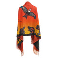 Seven Grandfather Teachings indigenous art shawl by Cody Houle Canada