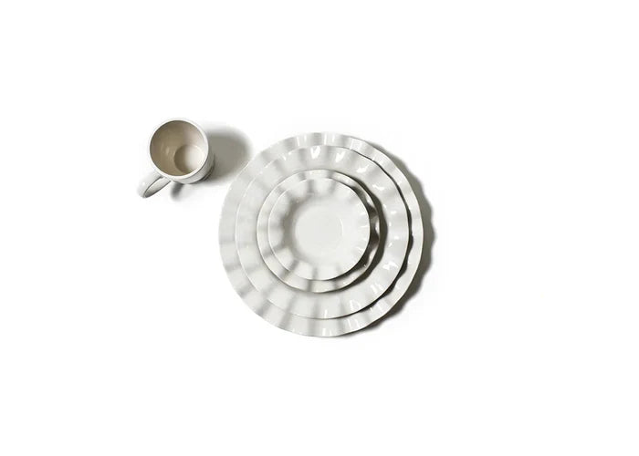 SIGNATURE WHITE RUFFLE FLARE SMALL BOWL