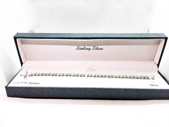 Silver Diamond Bracelet