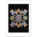 Deb Malcolm Silver Thread Art Card | Native Art Canada